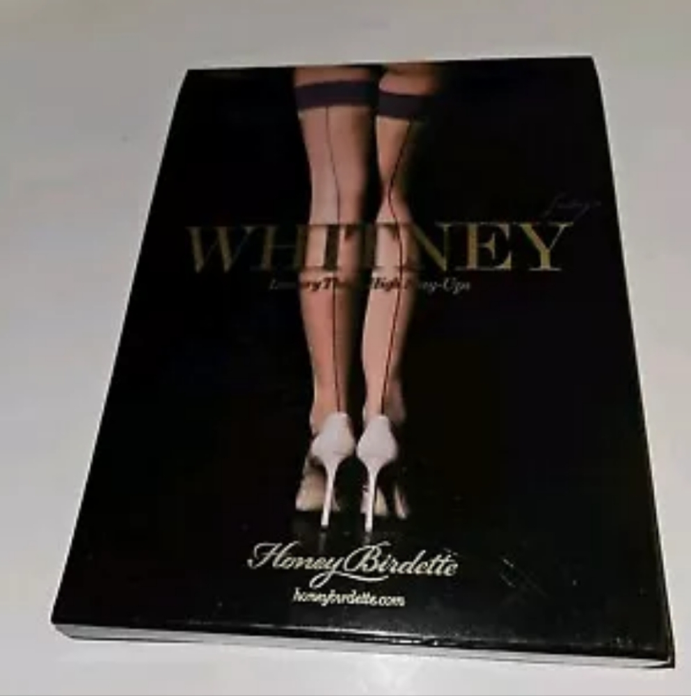 Honey Birdette Whitney Indigo stockings size Small NWT